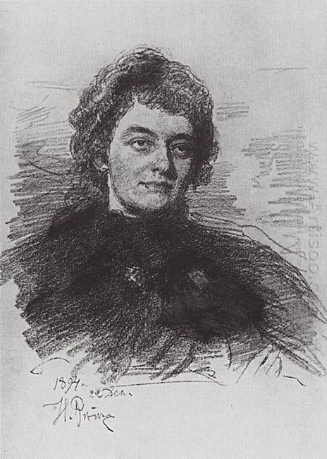 Retrato de Zinaida Nikolaevna Gippius 1894
