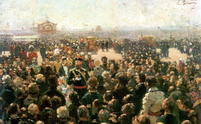 Reception For Local Cossack Leaders By Alexander Iii In The Cour