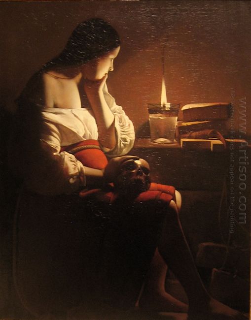 Repenting Magdalene Also Called Magdalene In A Flickering Light