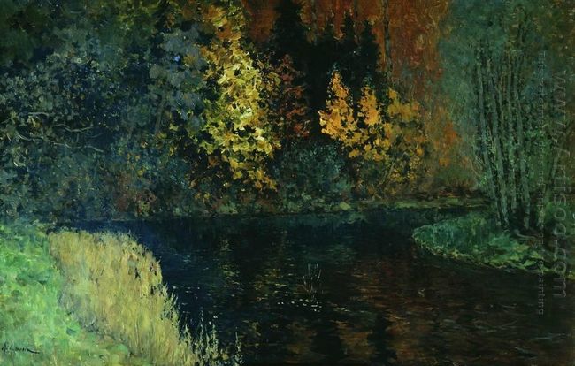 River In The Forest Autumn At River Istra 1886
