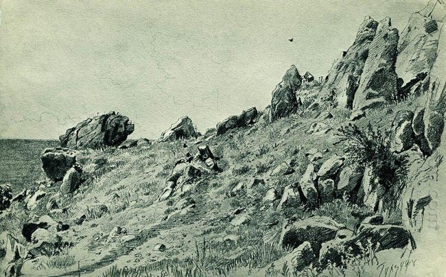 Rocks On The Beach Gursuf 1879