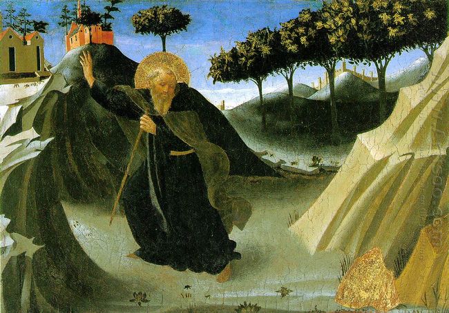 Saint Anthony The Abbot Tempted By A Lump Of Gold 1436