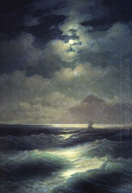 Sea View By Moonlight 1878