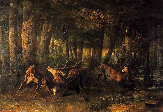 Spring Stags Fighting 1861