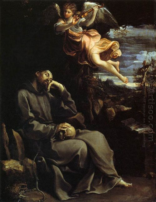 St Francis Consoled By Angelic Music 1610
