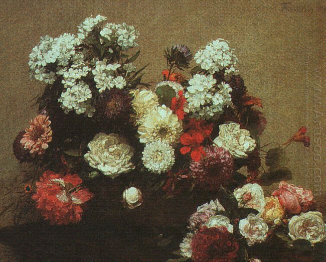 Todavía vida con las flores 1881