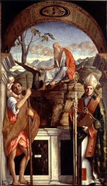 St Jerome St Christopher And St Augustine 1513
