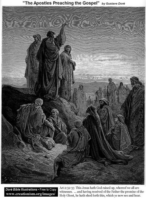 The Apostles Preaching The Gospel