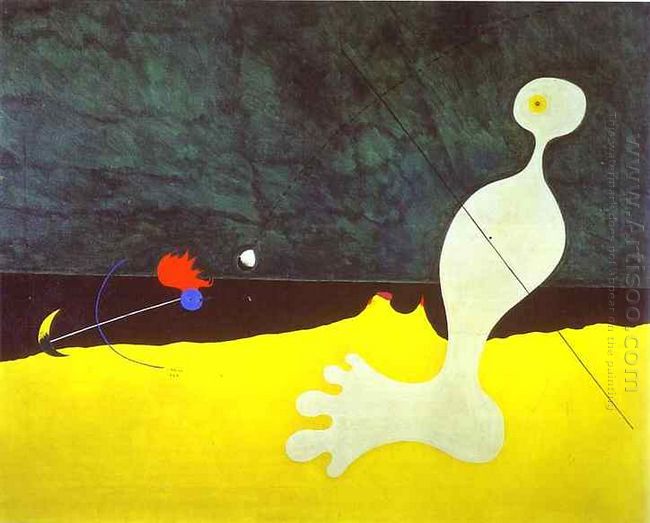 Person Throwing a Stone at a Bird by Joan Miro for sale