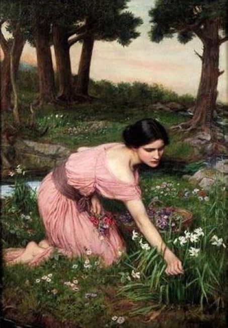 Весна Спреды один зеленый круг Цветы 1910