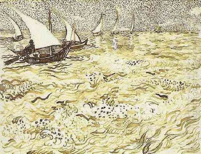 A Fishing Boat At Sea 1888 2