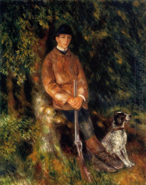Alfred Berard en zijn hond 1881