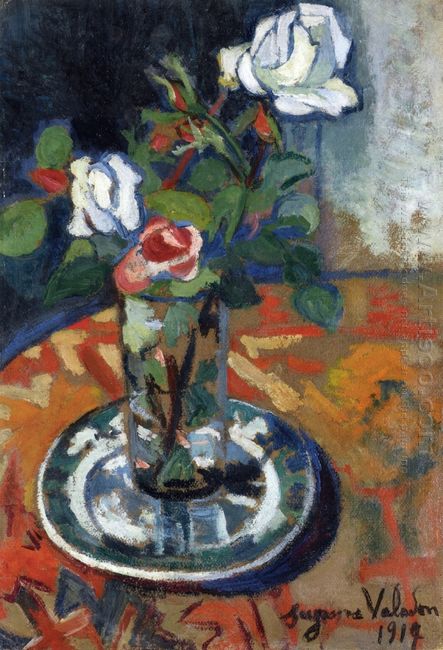 Rosen in einer Vase 1914