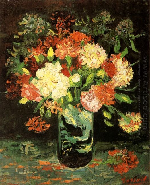 Vase With Carnations 1886 2