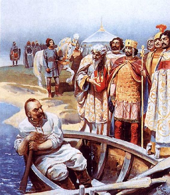 Svyatoslav's meeting with Emperor John, as described by Leo the 