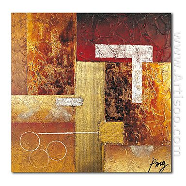 Hand-painted Abstract Oil Painting - Set of 2