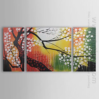Peinte à la main l\'huile abstraite - Lot de 3