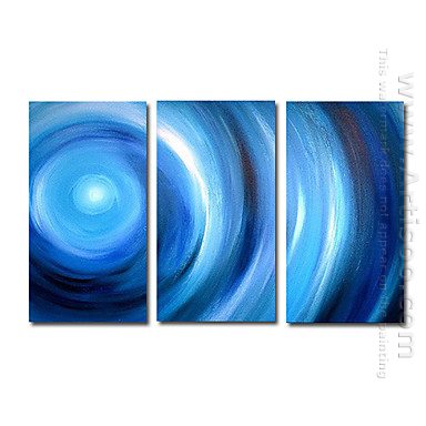 Hand-painted Abstract Oil Painting - Set of 3 