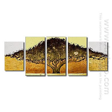 Dipinti a mano olio pittura astratta - set di 5