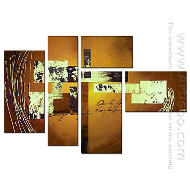 Dipinti a mano olio pittura astratta - set di 5