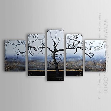 Hand-painted Landscape Oil Painting - Set of 5