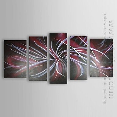 Hand-painted Oil Painting Abstract Oversized Wide - Set of 5