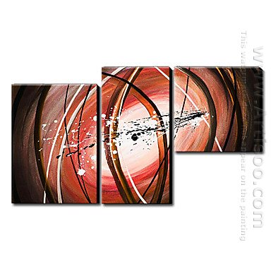 Hand Painted Oil Painting Abstrak - Set 3