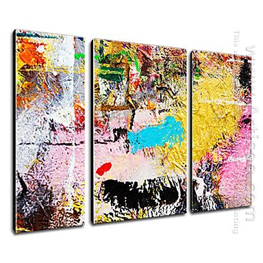 Hand Painted Oil Painting Abstract - Set of 3