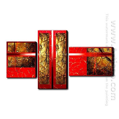 Hand-painted Oil Painting Abstract - Set of 4