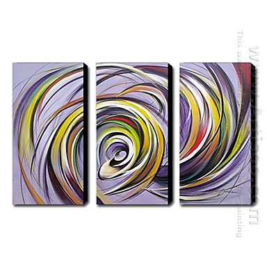 Handgeschilderde Olie Paitnting Abstract - Set van 3